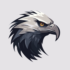 Wall Mural - Mascot Head of an Eagle, vector illustration