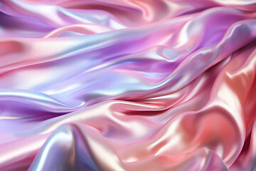 Aufkleber - Detailed close up of a pink purple fabric, showcasing intricate patterns and vibrant colors in a unique and artistic display