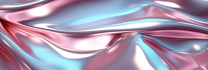 Fototapete - vibrant neon pink blue fabric, showcasing intricate patterns and textures in a mesmerizing display of color