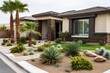 Minimalist Desert Landscape Design: Transforming Your Front Yard with Sparse Vegetation and Desert Hues