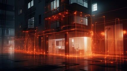 Internet connection visualized