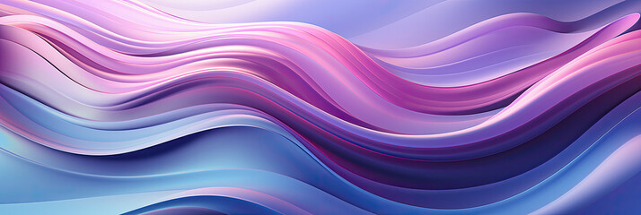 Poster - Multicolored waves dance across the canvas in a mesmerizing display of abstract art, creating a dynamic and lively background