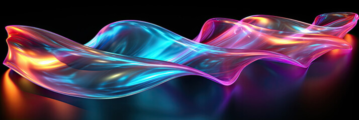 Fototapete - shimmering objects adorned with gleaming reflections are displayed on a table, capturing the viewers attention