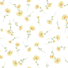 Poster - Cute floral pattern perfect for textile design,