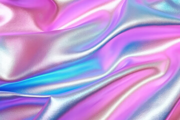 Poster - neon pink  blue cloth background
