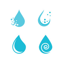 Wall Mural - Water drop illustration logo vector design