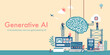 © barks - Generative AI (artificial intelligence) vector banner illustration