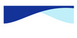 © Elena - Separators shape for website. Curve Lines, Wave divider for Top or Bottom Page. Frame of header with two blue colors