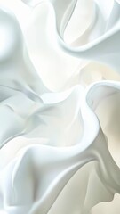 Abstract smooth white three dimensional shapes