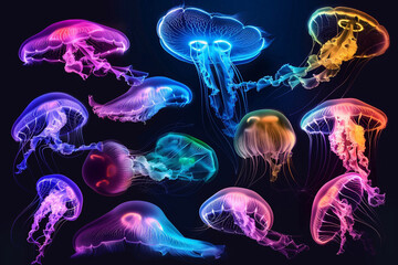 Wall Mural - jellyfish in the water