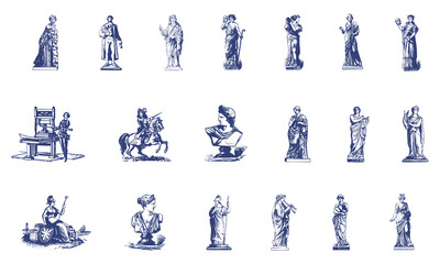 Ancient statues collection