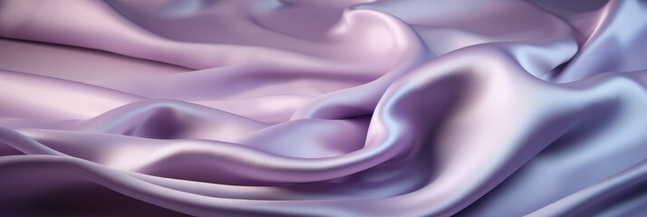 Canvas Print - Elegant Satin Fabric Texture in Soft Lavender