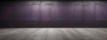 Amazing Panoramic View Of Purple Concrete Wall Texture Rough Cement Retro Background Vintage From Generative AI