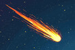 Comet Meteor Flat Design