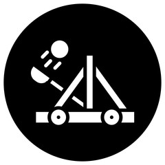 Wall Mural - Catapult Vector Icon Design Illustration