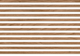 Sticker - Wooden slats. Wood lath line arrange pattern texture background