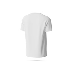 Poster - Back side T-Shirt mockup template, PNG transparency with shadow