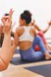 © Delphine - Woman in yoga class