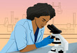 © Westend61 - Scientist analyzing sample through microscope in laboratory