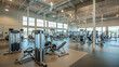 © Nurul - Modern gym interior with sport and fitness equipment,