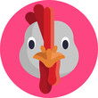 Hen Icon Vector: Perfect for farm-related projects, this meticulously crafted illustration adds a touch of authenticity and charm to your visuals.
