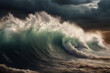 Photo of a storm wave