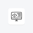 © Blinix Solutions - Coding icon, programming, computer programming, software development, coding languages line icon, editable vector icon, pixel perfect, illustrator ai file