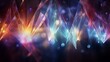 A Prism Rainbow Light on dark Background Overlay. Crystal flare abstract effect. Holographic sunlight reflection wallpaper, colorful glare bokeh