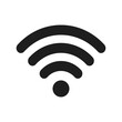 WIFI icon. Wifi sign. Simple flat logo of wifi sign on white background. Vector illustration.