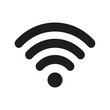 WIFI icon. Wifi sign. Simple flat logo of wifi sign on white background. Vector illustration.