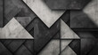 Abstract Geometric Black and White Texture Background with Overlapping Triangles and Polygons in High Resolution