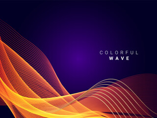 Wall Mural - Abstract color wave lines elegant vector illustration background