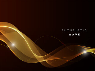 Wall Mural - abstract colorful glossy furure wave background