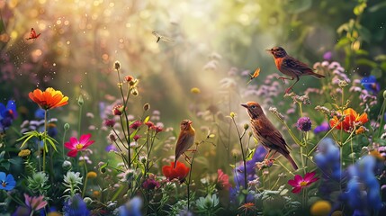 Animals and Nature: Observing the beauty of wildlife in their natural habitats, cherishing the companionship of pets, listening to the melodious songs of birds, and reveling in the vibrant colors of f