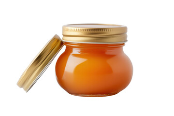 Baby food jar isolated on transparent background