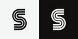 creative letter s elegant monogram logo