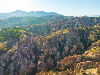 Yuanmou soil forest landscape in Chuxiong, Yunnan, China