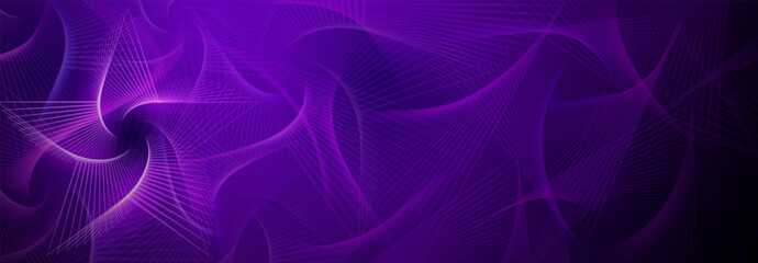 Wall Mural - Abstract background in purple colors with spirograph figures made of lines