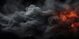 Fototapeta  - Black graphite background with smoke 3d