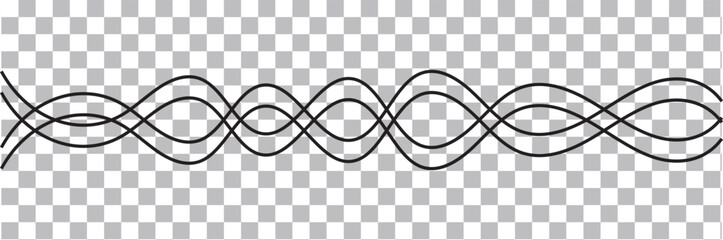 Wall Mural - thin line wavy abstract background. vector design.