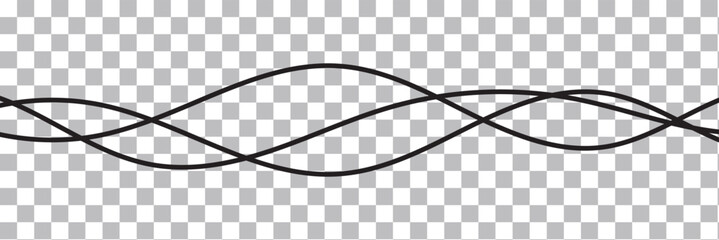 Wall Mural - thin line wavy abstract background. vector design.