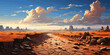 © Viacheslav - Crack in the desert panorama vector