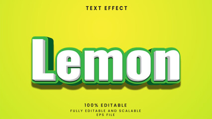 Canvas Print - Lemon editable text effect	