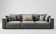 © Denis - gray sofa and gray background walls