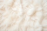 Fototapeta  - Natural animal white fur background, bunny design template, copy space top view, white wool seamless texture light sheep fluffy background