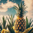 Ananas am Strand