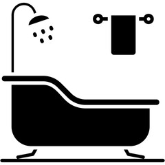 Wall Mural - Shower Icon