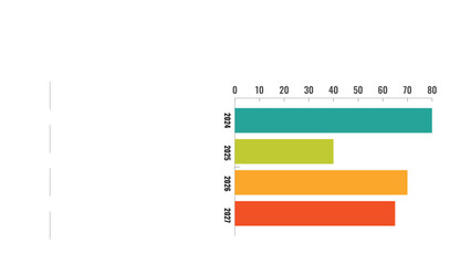 Wall Mural - Data Chart infographic presentation layout fully editable.