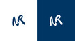NR Letter Logo Design, NR icon Brand identity Design Monogram Minimalist Logo