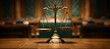 © Vladan - The scales of justice centered in a courtroom, representing law, order, and balanced judgement